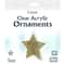 Essentials by Leisure Arts 3&#x22; Star Clear Acrylic Ornaments, 10ct.